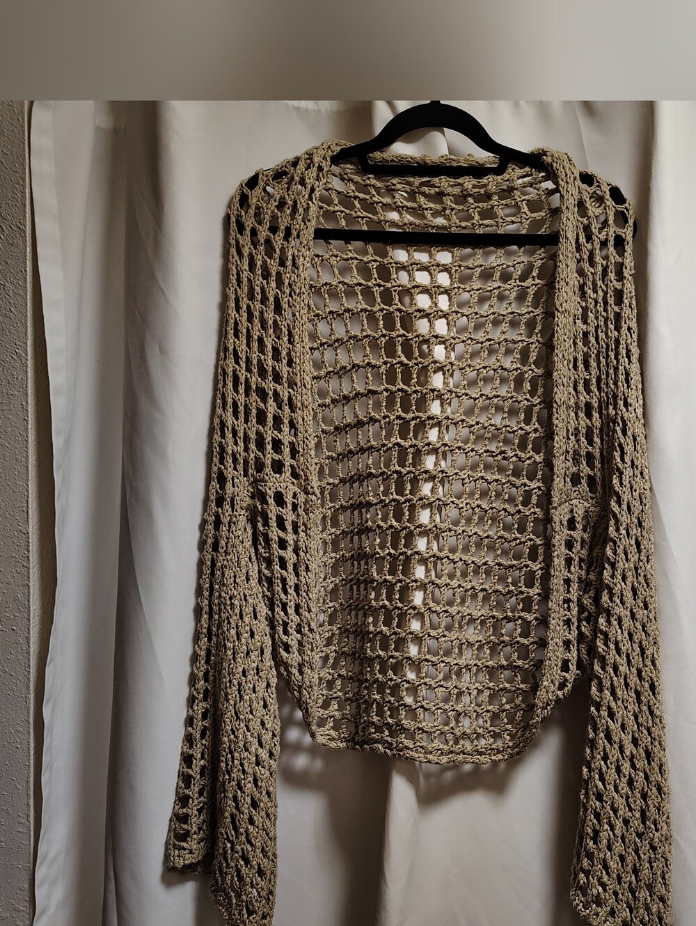 Free People Off The Shoulder Crochet Cardigan - Picture 2 of 9